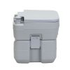 Portable Toilet With 5.3 Gallon Waste Tank and Carry Bag, Porta Potty for RV Boat Camping, Gray - Gray