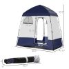 Outsunny Shower Tent, Pop Up Privacy Shelter for Camping, Dressing Changing Room, Portable Instant Outdoor Shower Tent Enclosure w/ 2 Rooms