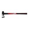 Hyper Tough 8 lb Splitting Burst Axe Maul Red & Black Double Injection Fiberglass 34" Handle