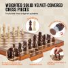Portable Chess Checkers Game Set for Family Travel Gift - As pic show - 15 inch