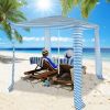 Foldable Easy-Assembly Sun-Shade Shelter Beach Canopy - Style B - 6.6' x 6.6'