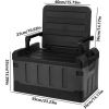 Trunk Organizer with Lid for Car, Seatable Camping Organizer with Bag, Multifunctional Collapsible Camping Storage Box for Outdoor Picnic, Car